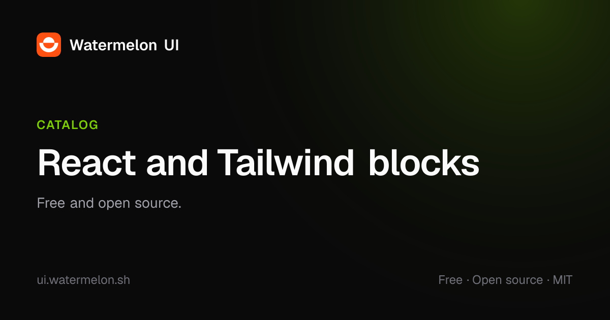 Watermelon UI Blocks